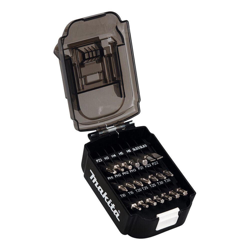 Otsikute komplekt Makita aku kujulises karbis 21-osaline