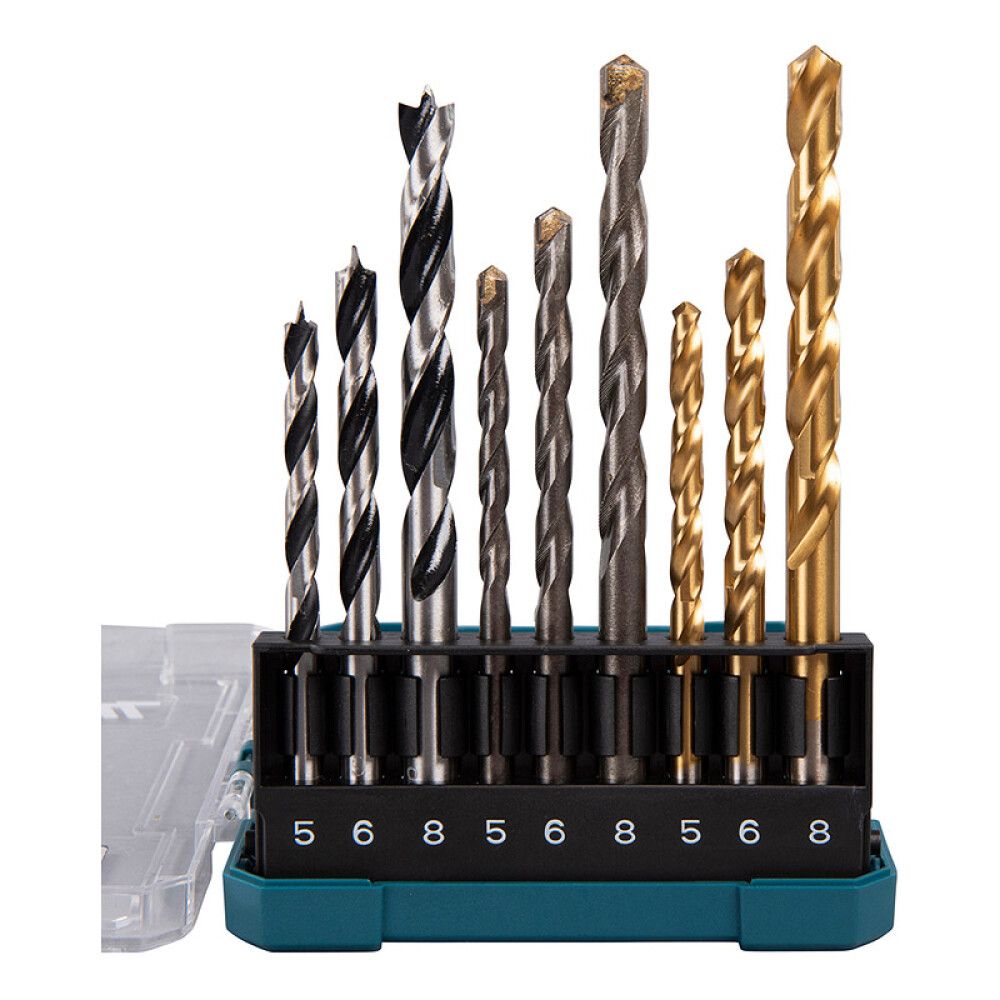 Puuride komplekt Makita D-71962 9-osaline
