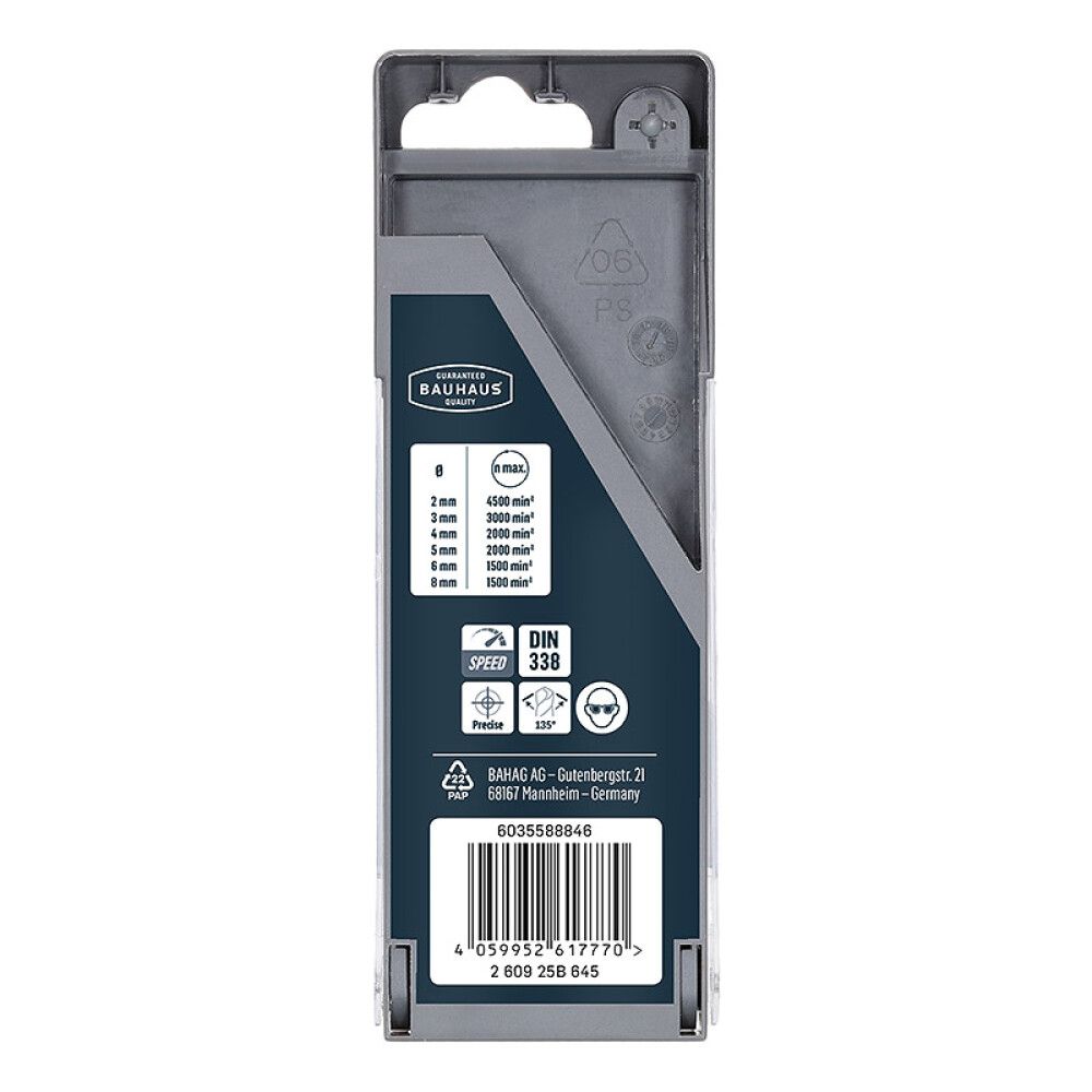 Metallipuuride komplekt Craftomat 2-8 mm 6 tk