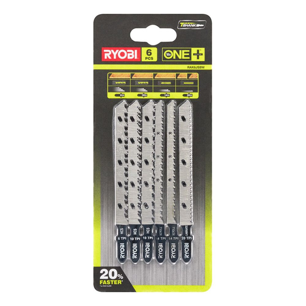 Tikksaeterad Ryobi RAK6JSBW 6 tk