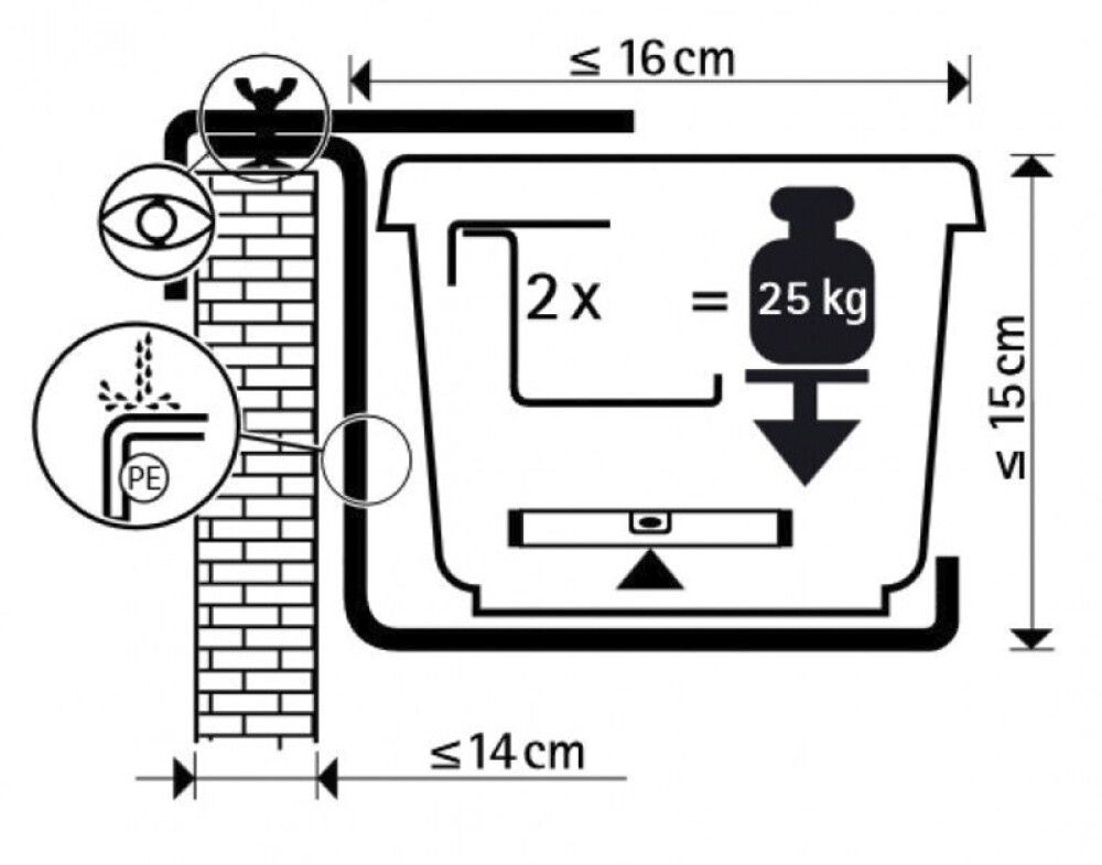Rõdukasti hoidja mudel B