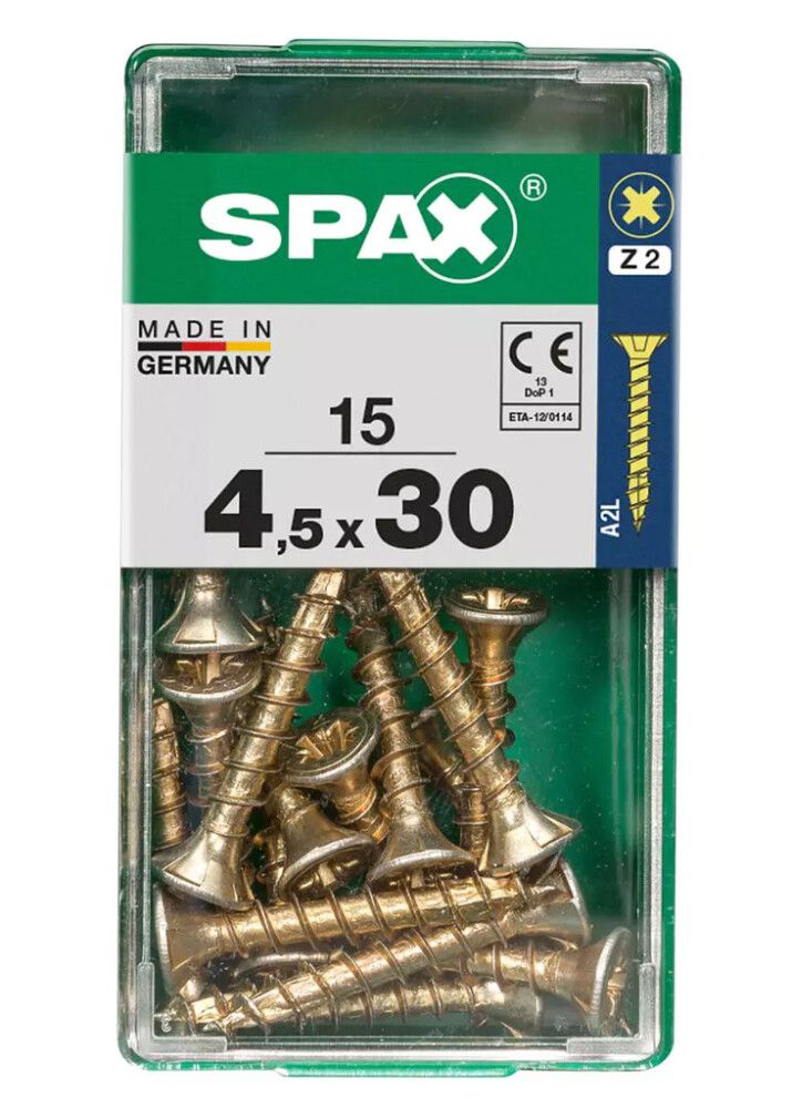 Peitpeakruvi Spax 4,5 x 30 mm
