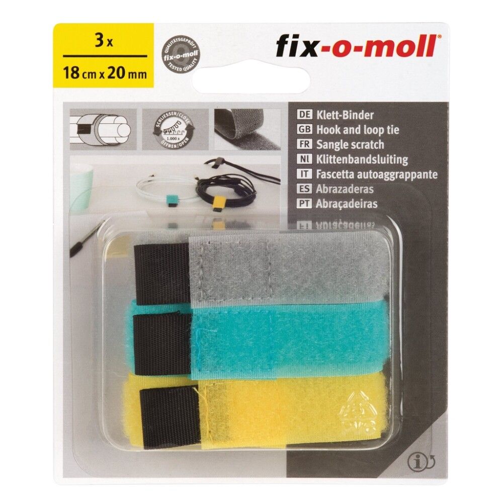 Takjakinnituste komplekt Fix-o-moll 20 mm x 18 cm 3 tk