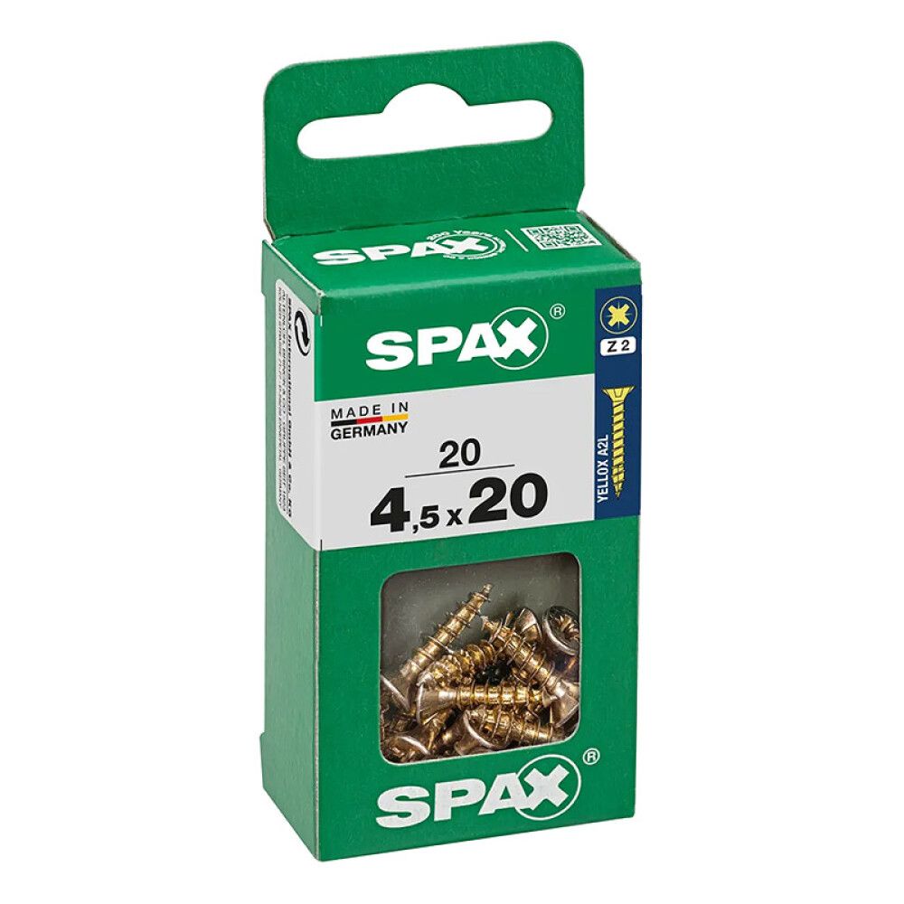 Peitpeakruvi Spax 4,5 x 20 mm