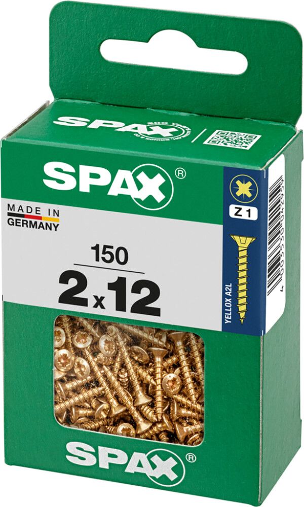 Peitpeakruvi Spax 2 x 12 mm