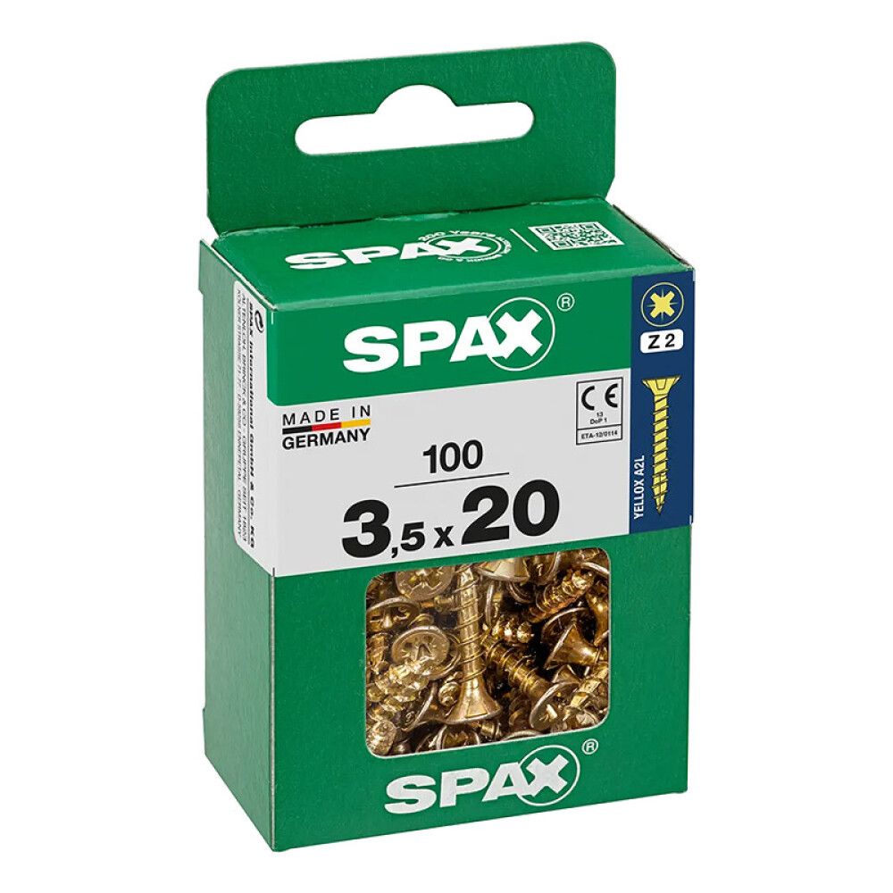 Peitpeakruvi Spax 3,5 x 20 mm