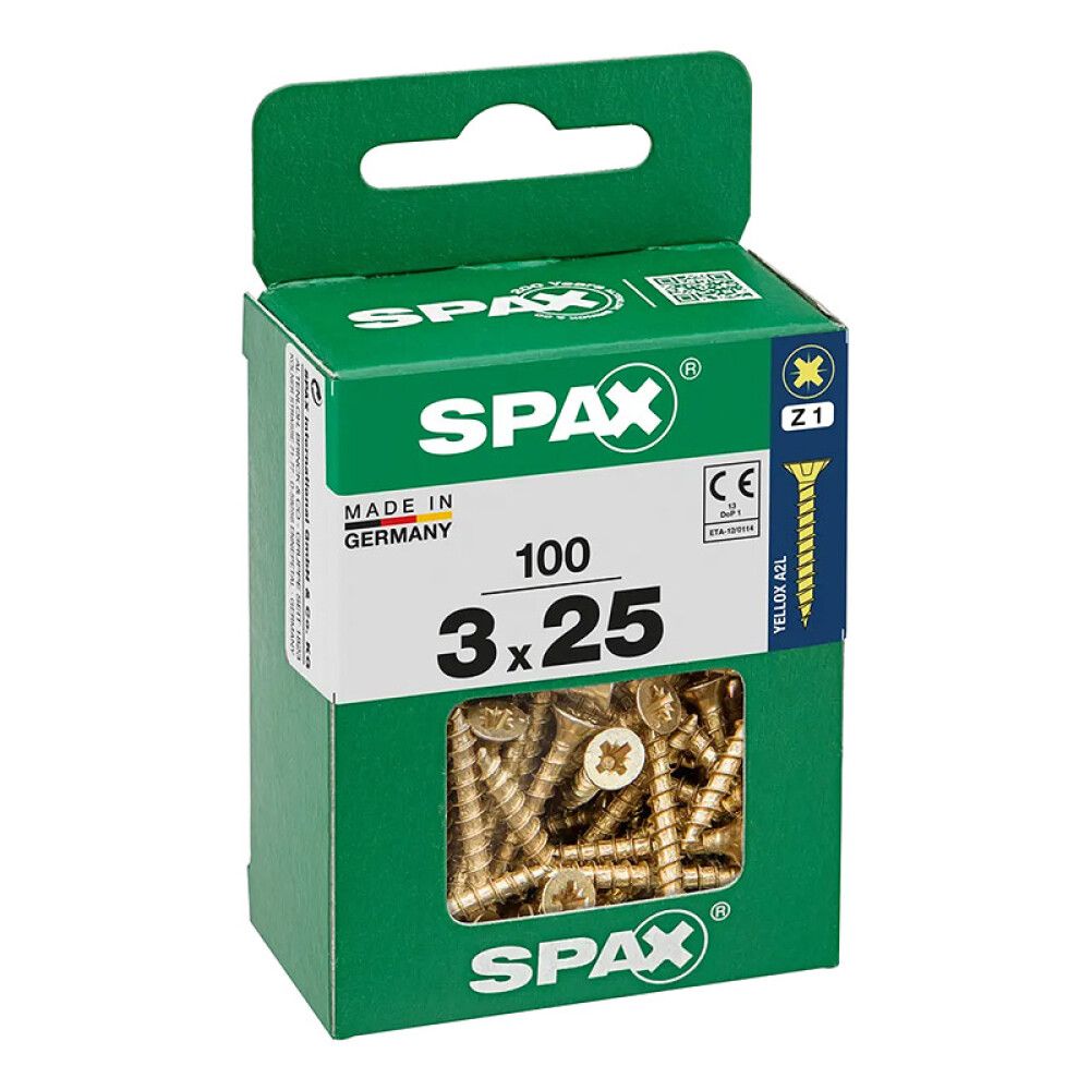 Peitpeakruvi Spax 3 x 25 mm