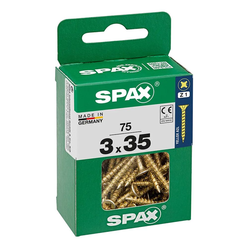 Peitpeakruvi Spax 3 x 35 mm