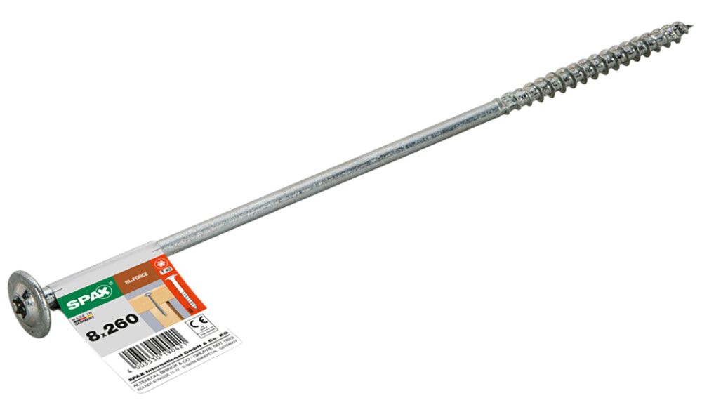 Konstruktsioonikruvi Spax HI.Force 8 x 260 mm