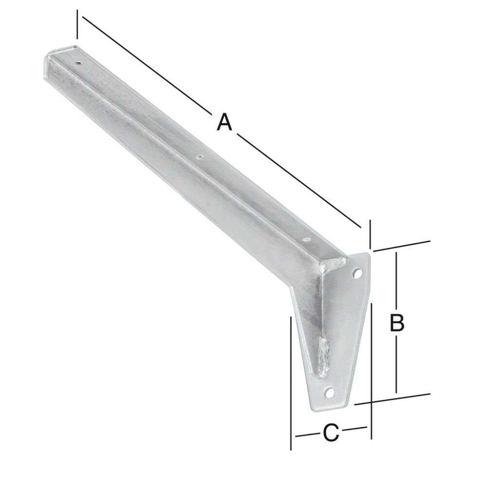 Riiulikandur 240 mm tsingitud