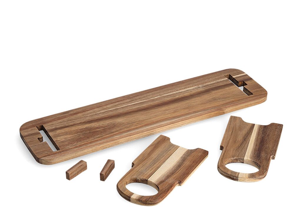 Serveerimisalus jalgadel Zeller acacia 59 x 16 x 22 cm