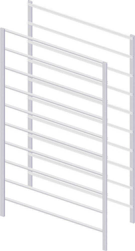 Korvriiuli küljeraamid Lundbergs 1002 x 435 mm valge