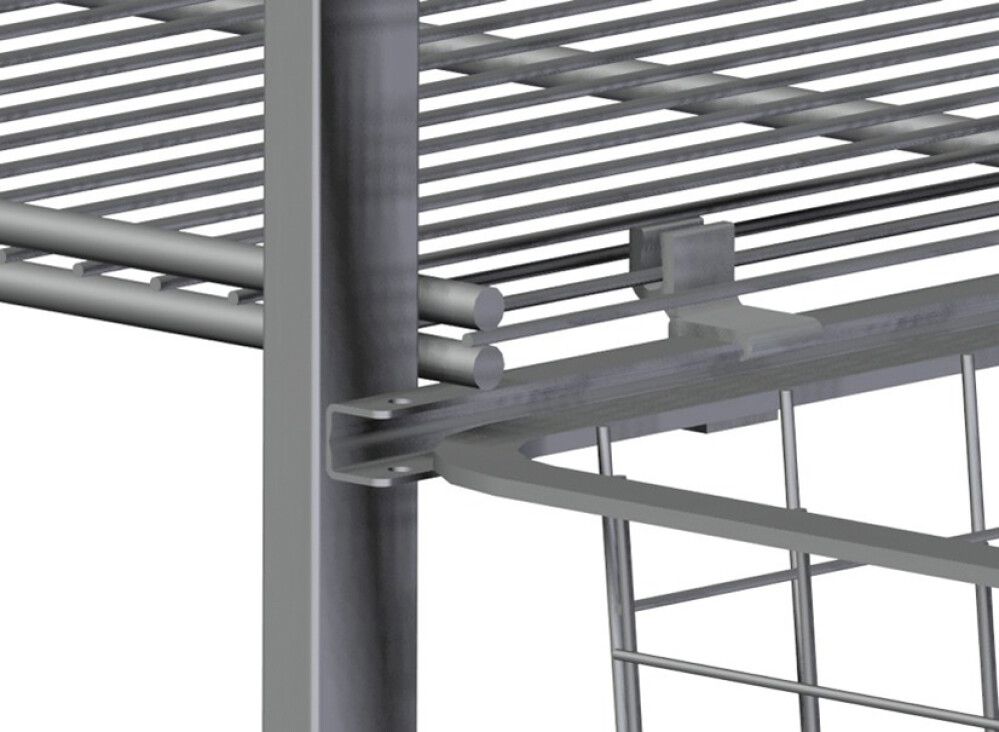 Võrkriiuli kinnitus Lundbergs hall