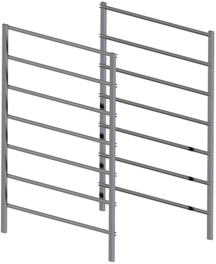 Korvriiuli küljeraamid Lundbergs 702 x 535 mm hõbedane