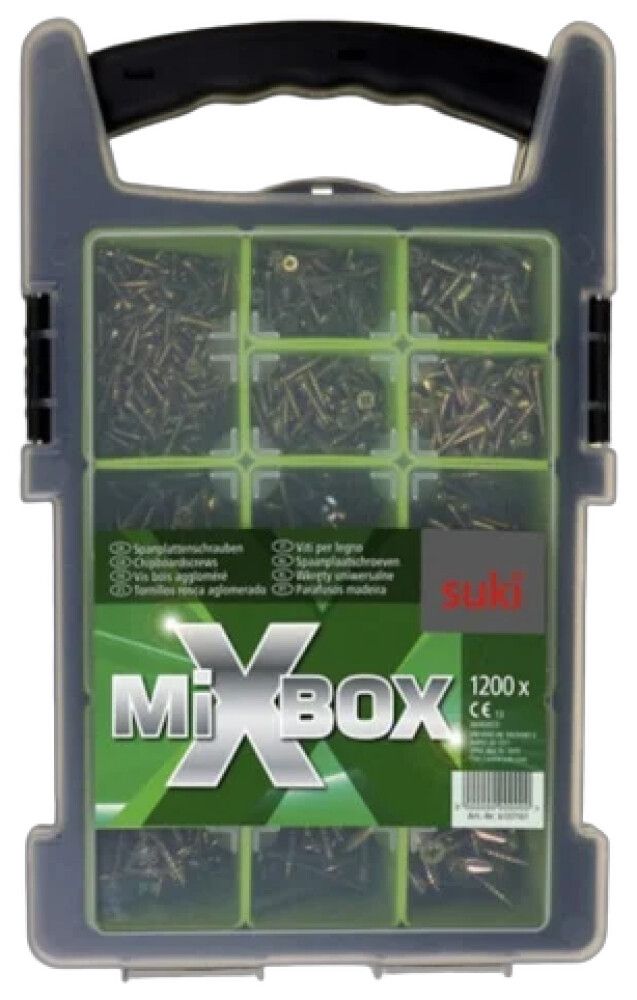 Kruvide komplekt roheline PZ 1200-osaline