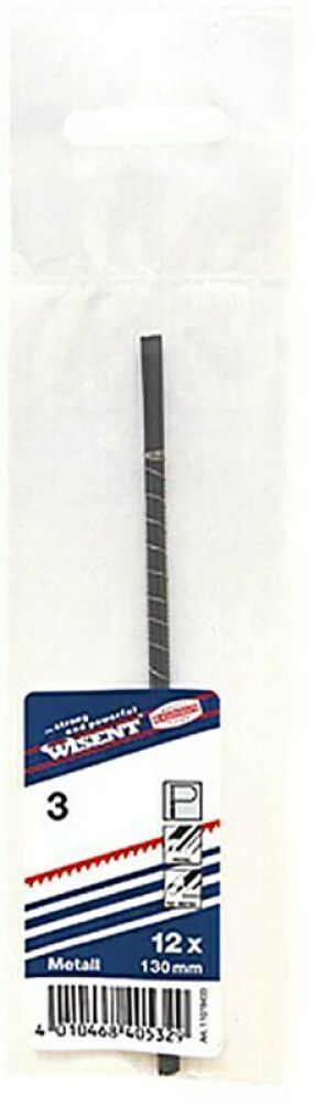 Jõhvsaeterad Wisent metallile NR 3 130 mm 12 tk