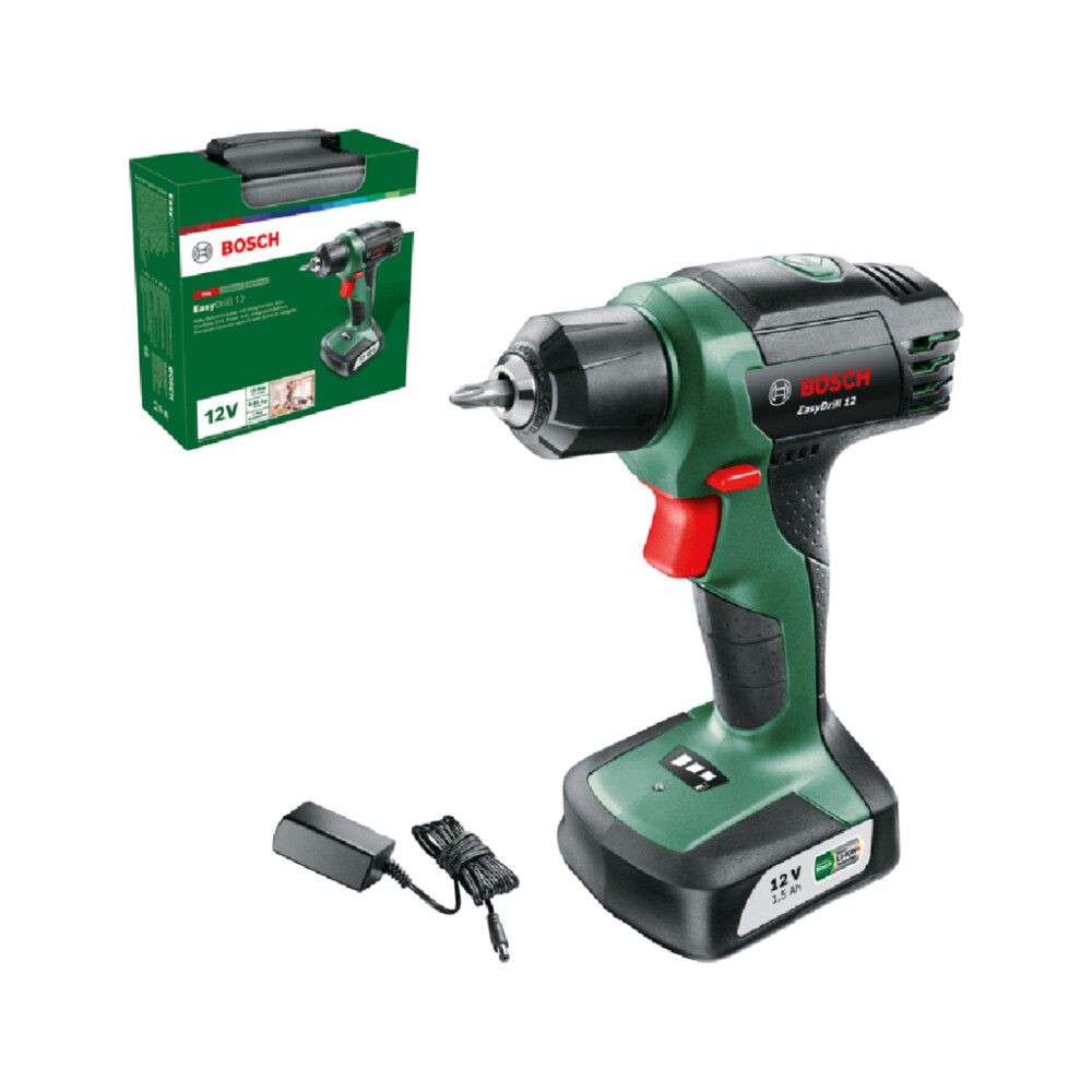 Akukruvikeeraja Bosch EasyDrill 12, 12 V + 1,5 Ah