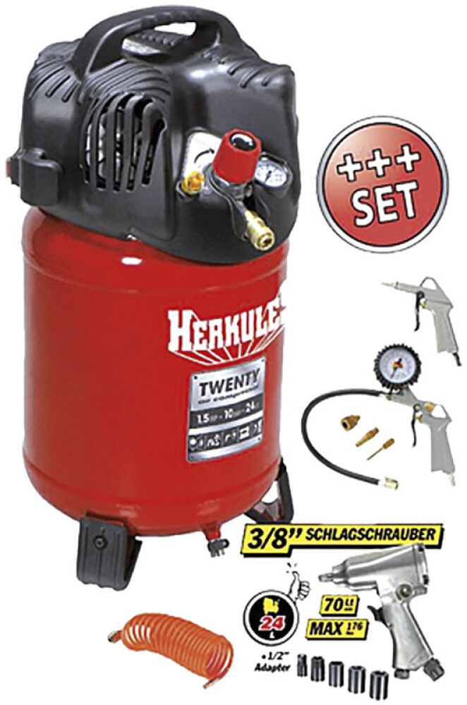 Kompressor Herkules Twenty, 1100 W + tarvikud