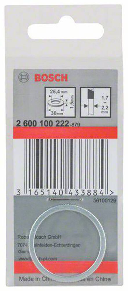 Üleminekurõngas Bosch 30 x 25,4 x 1,5 mm