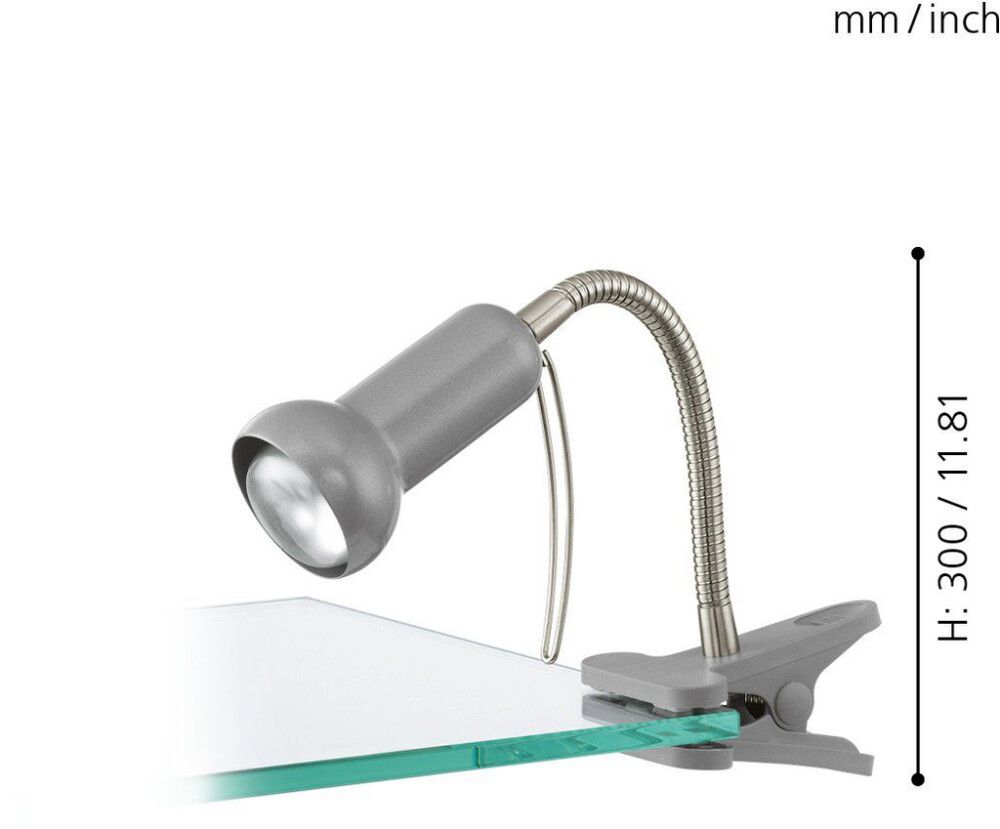 Klipsvalgusti  Fabio 40W E14 hõbe