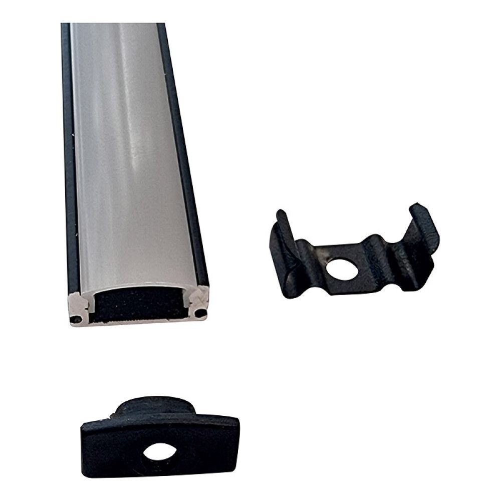 LED-valgusriba alumiiniumprofiil Direct Signs SLIM must 1 m