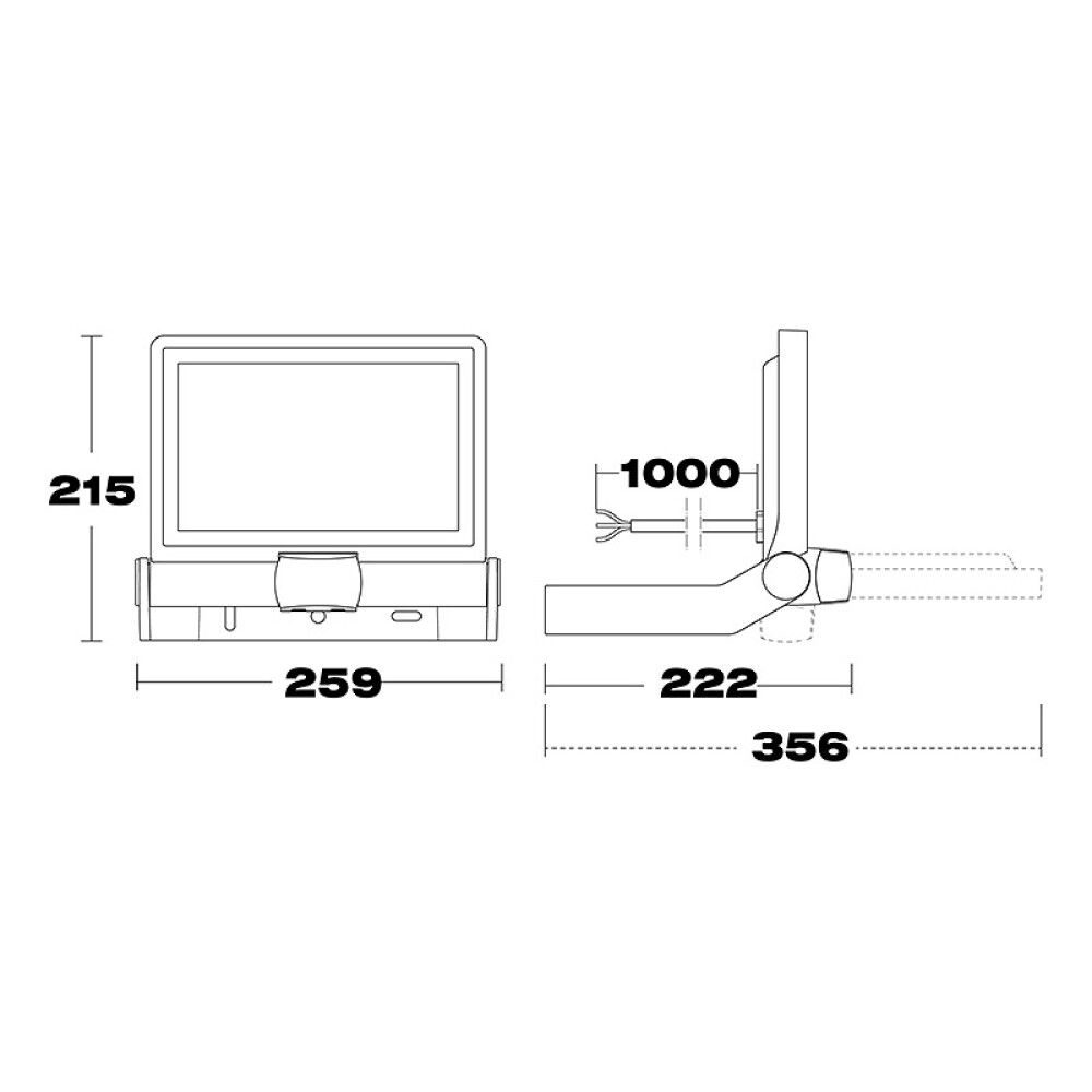 Liikumisanduriga valgusti Steinel XLED ONE XL Sensor valge