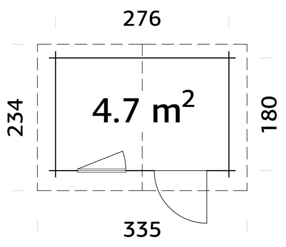 Aiakuur Palmako Klara  4,7 m²