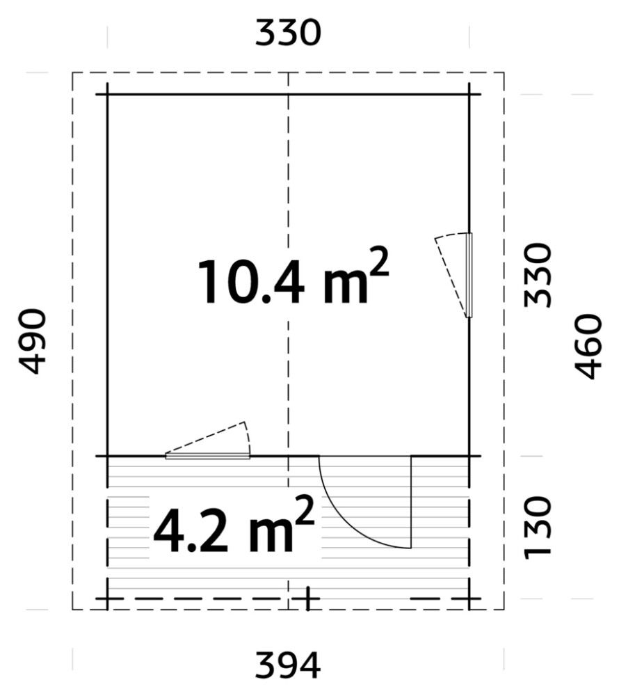 Aiamaja Palmako Emma  10,4 + 4,2 m²