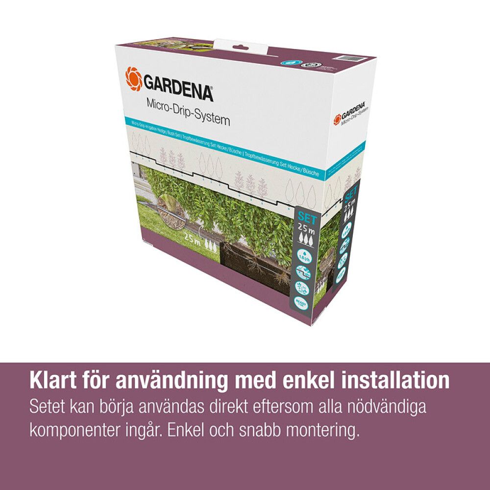 Kastmiskomplekt Gardena Micro-Drip taimeridadele 13 mm 25 m