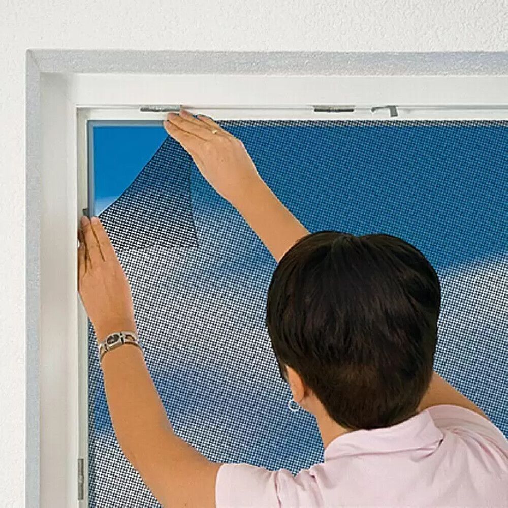 Sääsevõrk Mako Easy Life 130 x 150 cm valge Antratsiit