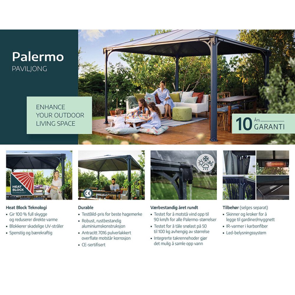 Paviljon Palram-Canopia Palermo 4,29 x 4,29 m