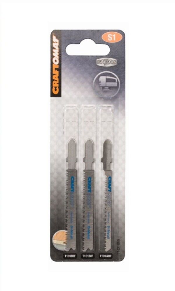 Tikksaelehtede komplekt Craftomat laminaadile 3-osaline