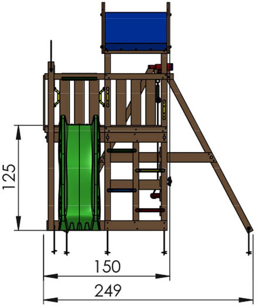 Mängutorn Jungle Gym Nomad