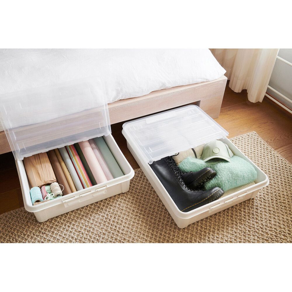 Ratastega säilituskast SmartStore valge 60 l