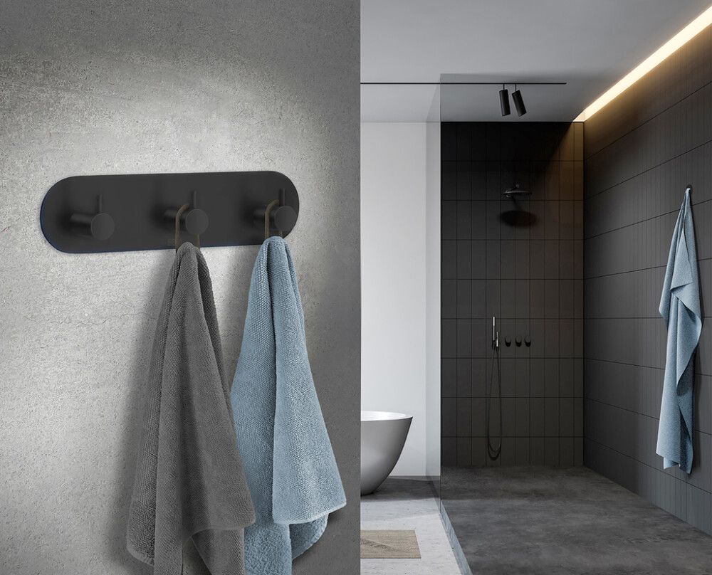 Nagi Beslagsboden BB1103 mattmust kolme konksuga