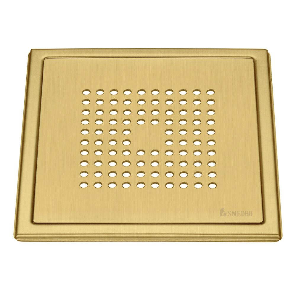 Trapikaas Smedbo Outline FV502S harjatud messing  20 x 20 cm