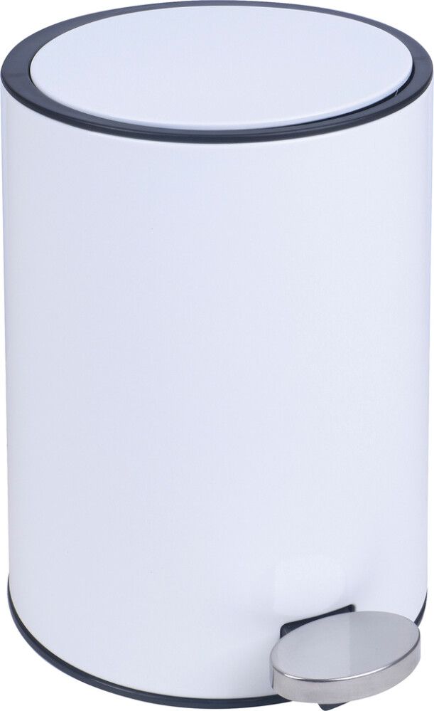 Pedaaliga prügikast Camargue Luba 3 l Valge