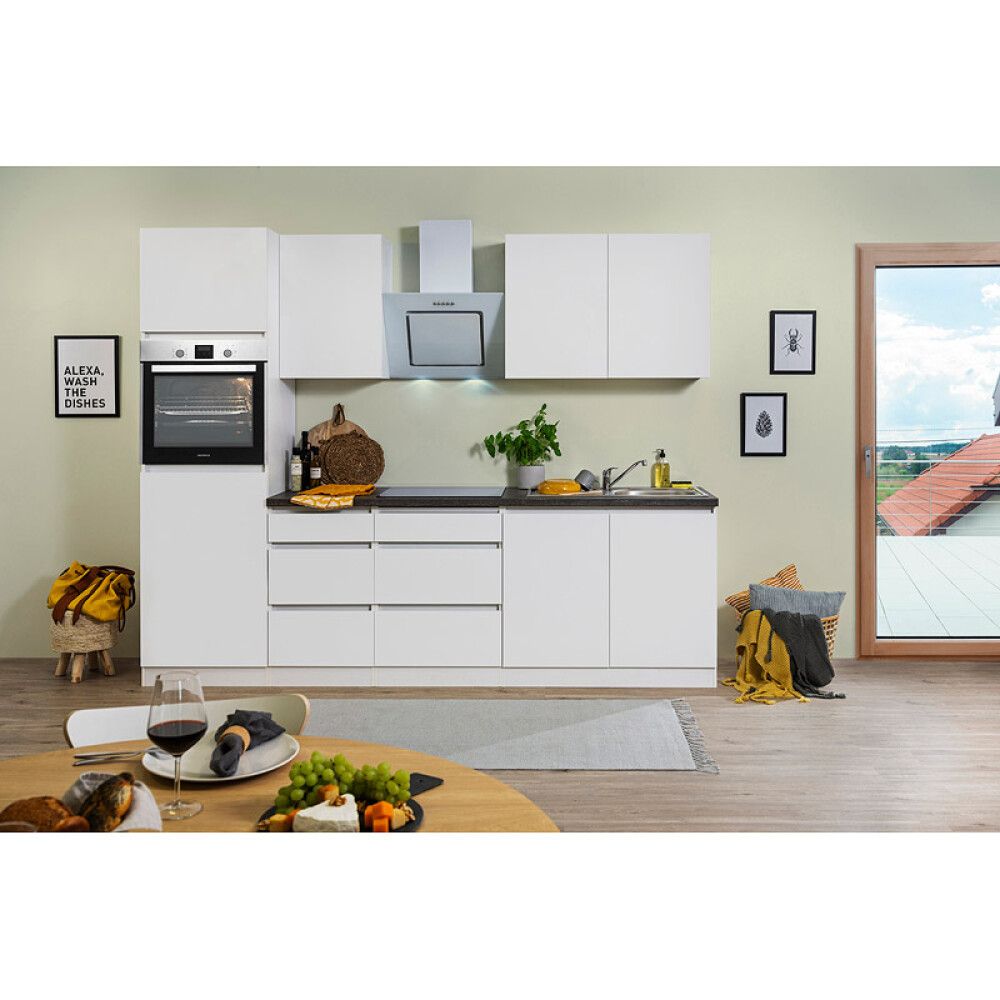 Köögikomplekt Respekta Premium 2,7 m valge matt