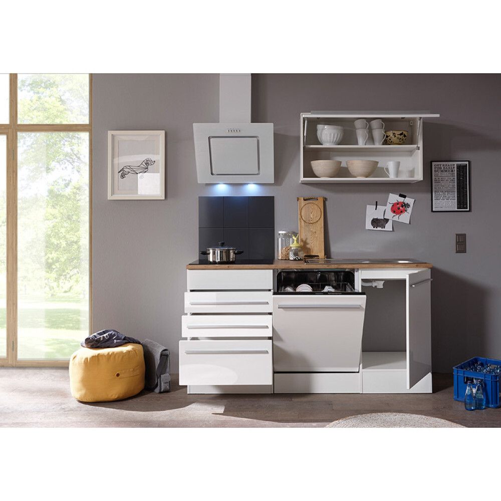 Köögikomplekt Respekta  Premium 2,9 m läikiv valge