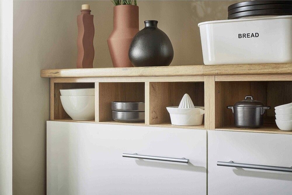 Köögikomplekt Respekta Hilde 2,8 m, valge, keraamiline pliit