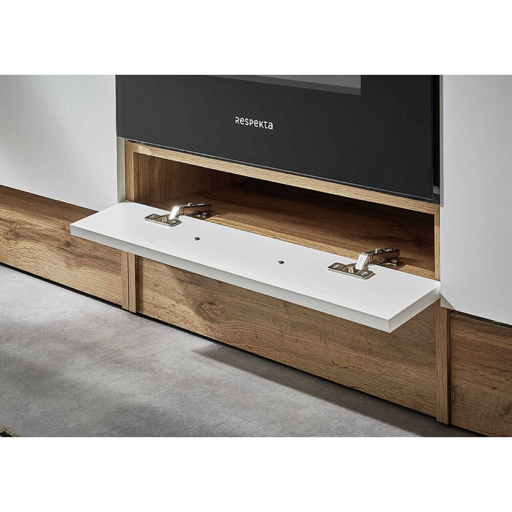 Miniköök Hilde Respekta 2,2 m valge/tamm, keraamilise pliidiga