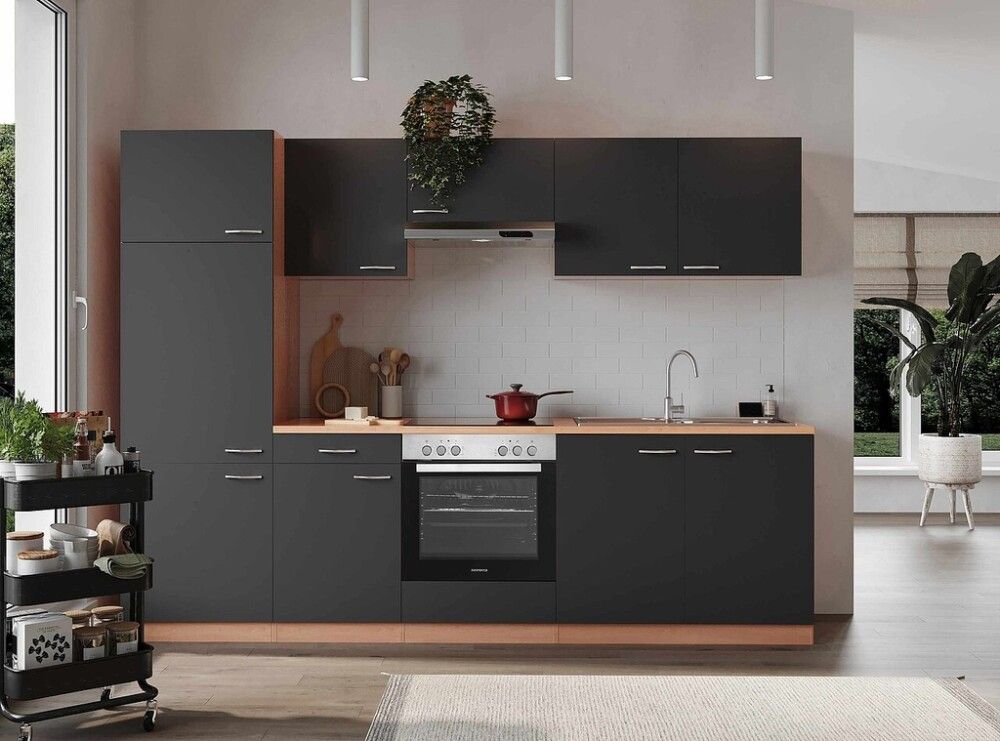 Köögikomplekt Respekta Gerda 2,7 m, hall/pöök