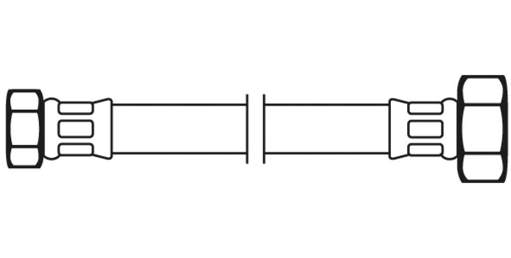 Elastne ühendusosa 1/2" x 3/8"