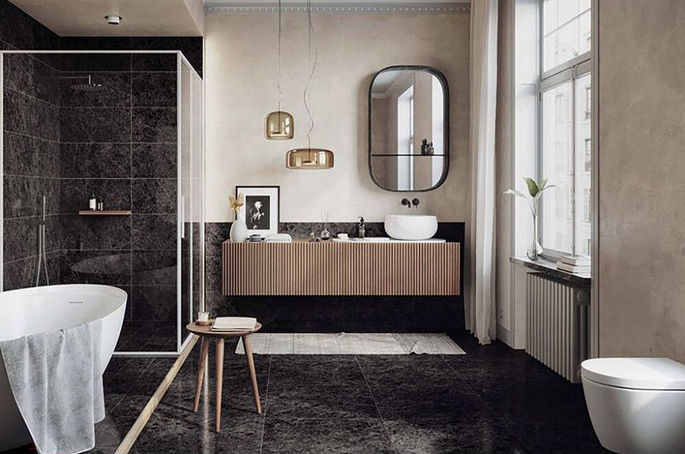 Põrandaplaat Atlas Concorde Marble Mix 15 x 15 cm matt must