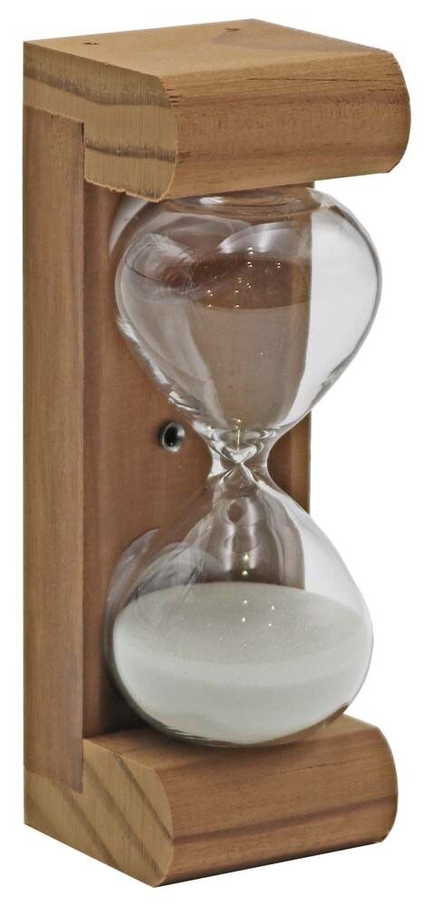 Saunia liivakell 15 min kuumtöödeldud puit / valge liiv 11 × 3,5 cm