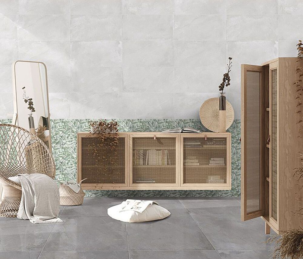 Seina-/põrandaplaat Frassinoro Flora Marble Silver 30 x 60 cm