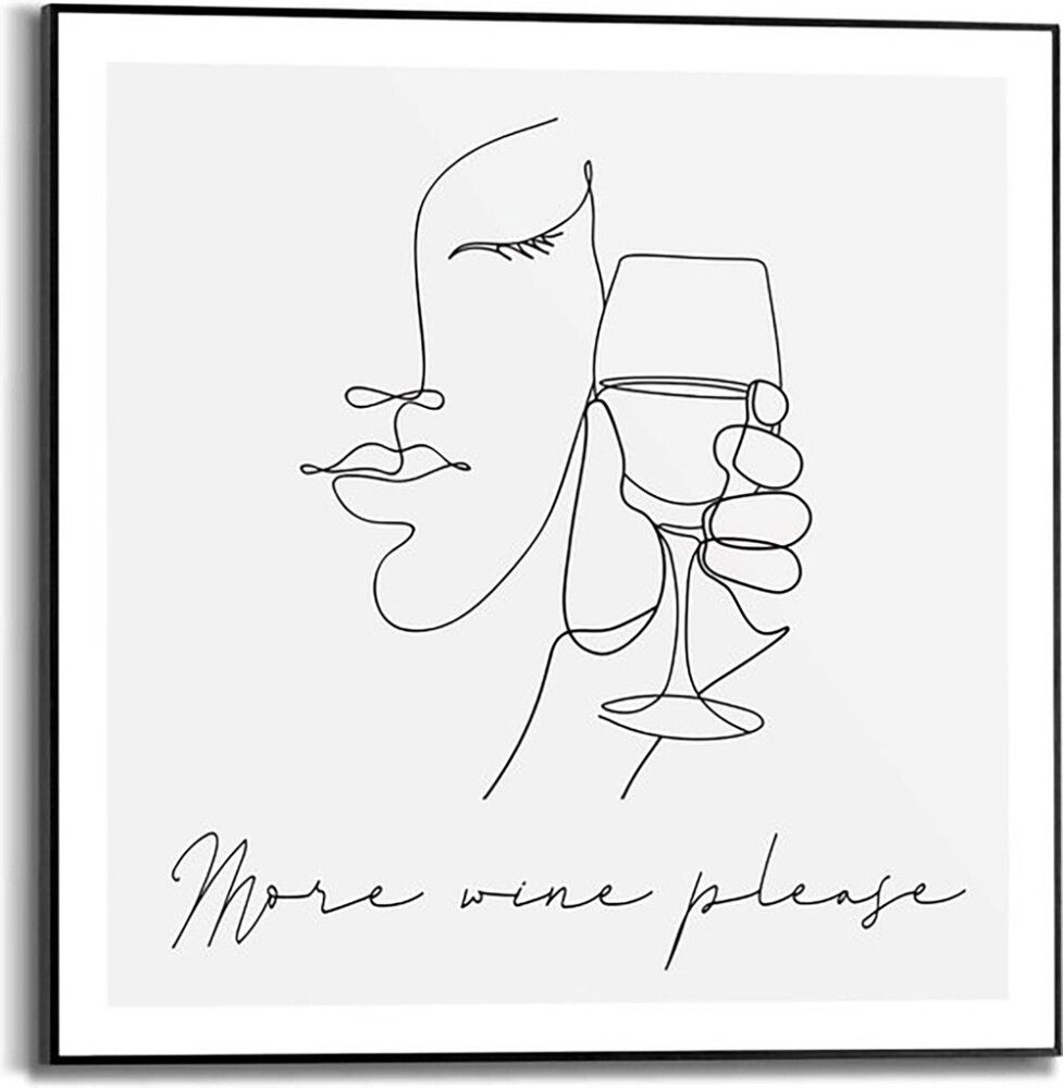Sisustuspilt Reinders More Wine Please 50 x 50 cm