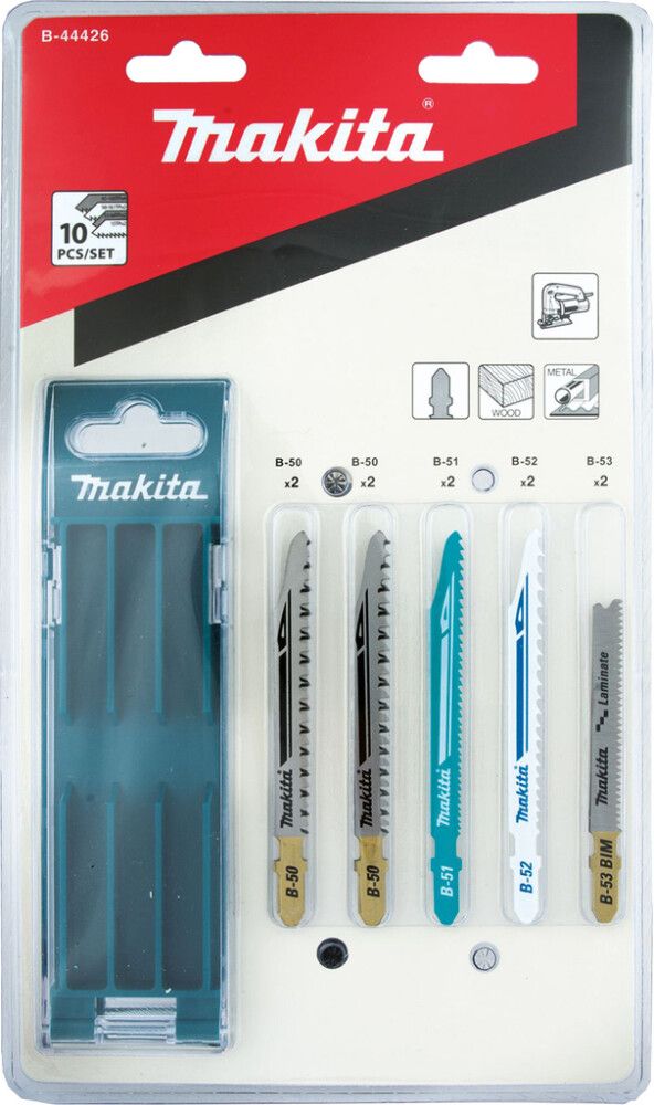 Tikksaeterade komplekt Makita 10-osaline