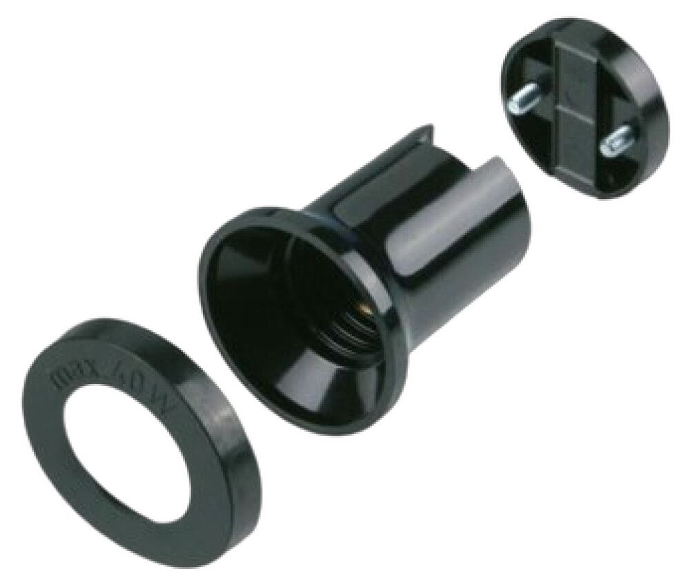 Lambipesad REV Ritter valgusketile E27 IP44 must - 2 tk
