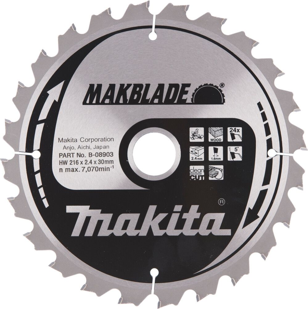 Saeketas Makita 216 x 30 x 2,4 mm